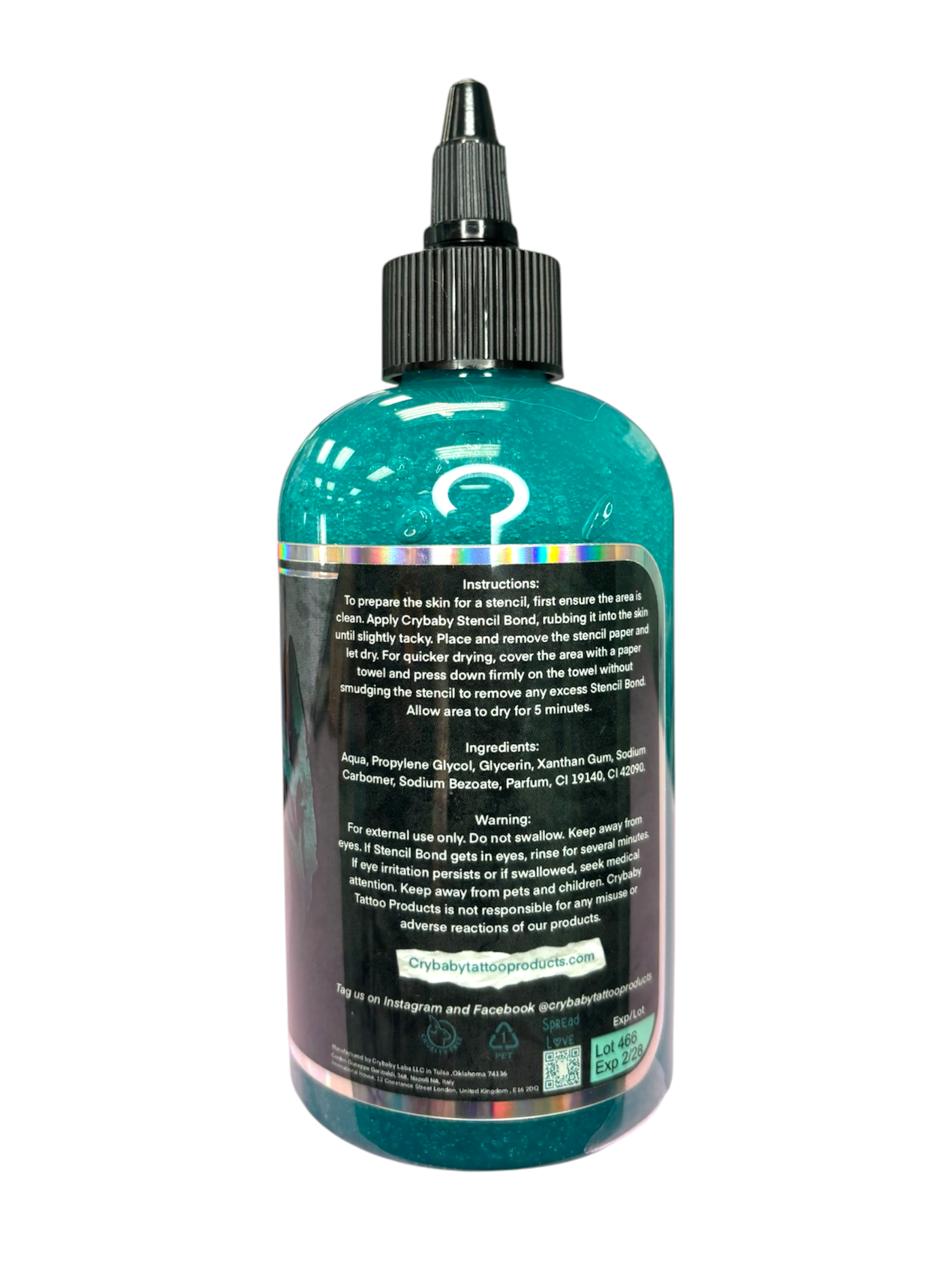 Teal Gothbaby Stencil Bond 8oz