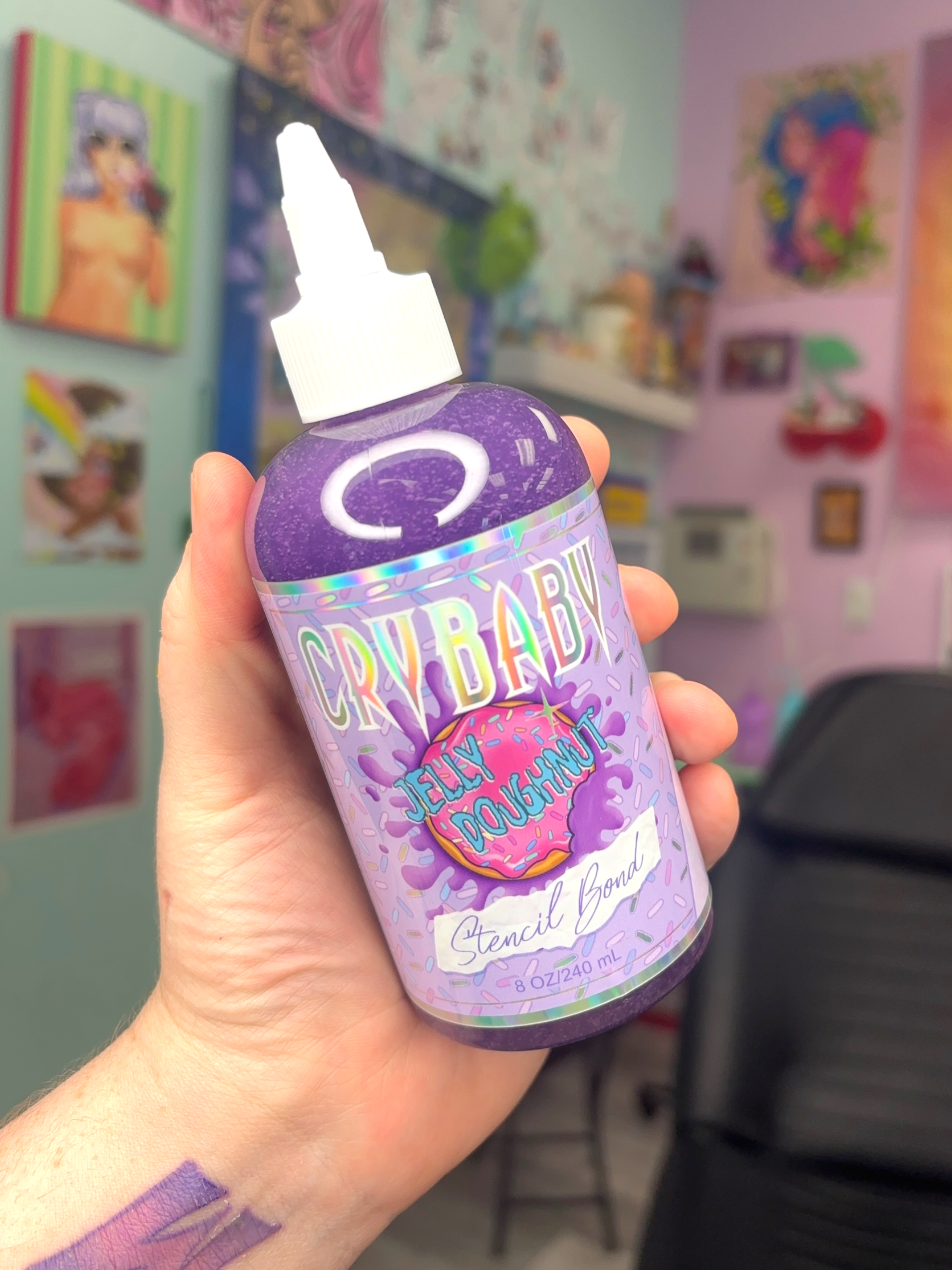Purple Jelly Doughnut Stencil Bond 8oz