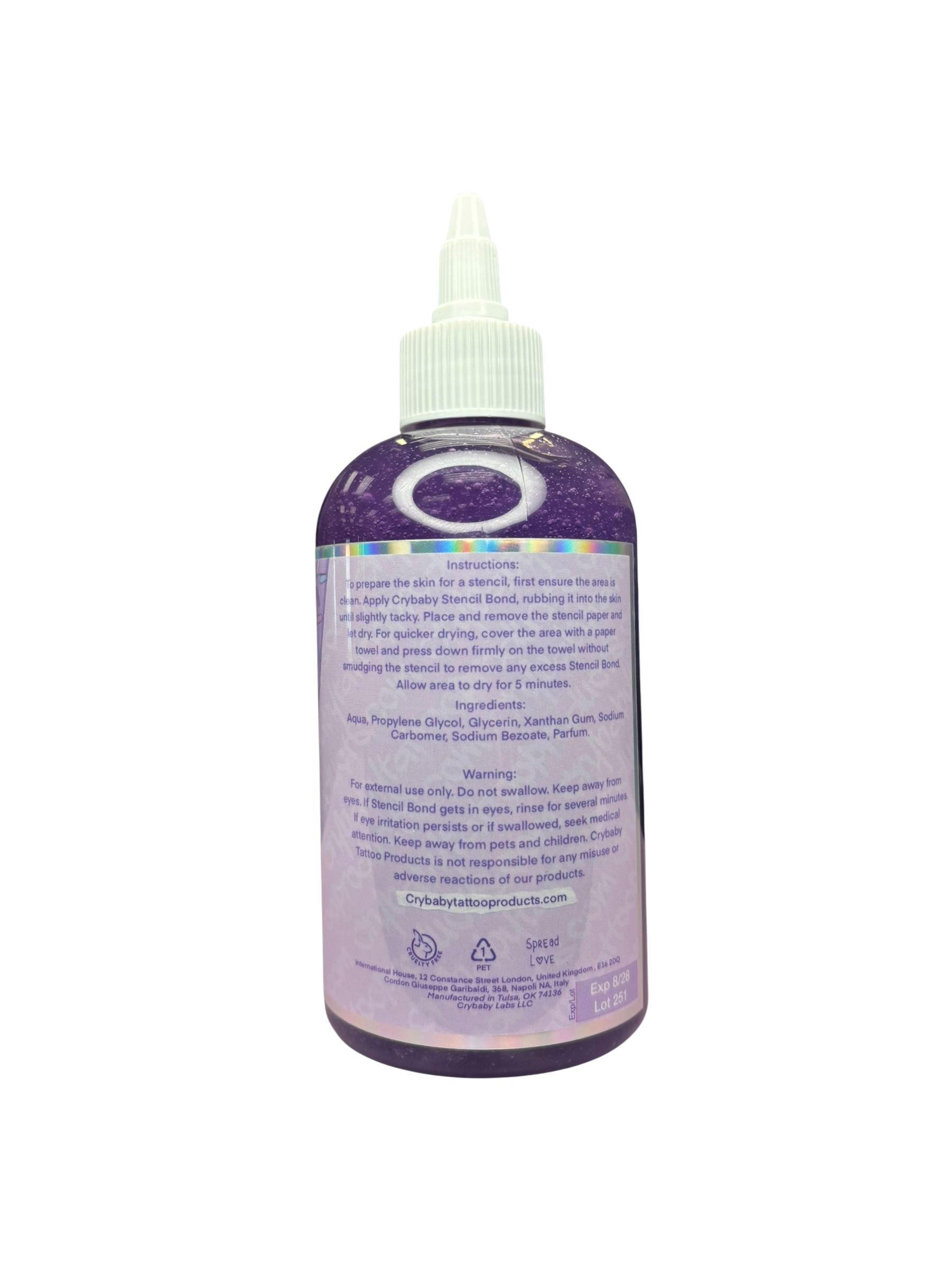 Purple Jelly Doughnut Stencil Bond 8oz