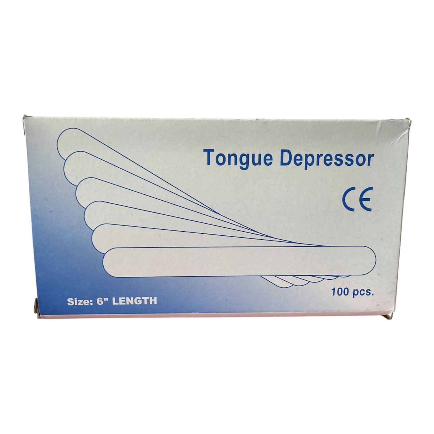 6" Individually Wrapped Tongue Depressors 100pk